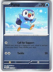 Piplup 027/094 Phantasmal Flames Reverse Holo