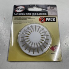 DANCO Bathroom Sink Hair Catcher 10769 White 1.5 Inch Stopper Prevents Clogs