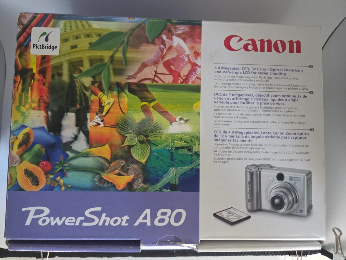 Canon PowerShot A80 1-4.9x Digital Zoom Digital Cameras for sale