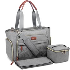 Diaper Bag Set, 3-Piece Set with Laptop Pocket, Cooler Bag Changing Pad, Fi...