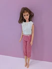 Vintage Francie Brunette Doll Straight Leg Body Mod Barbie Mattel Japan 1960s