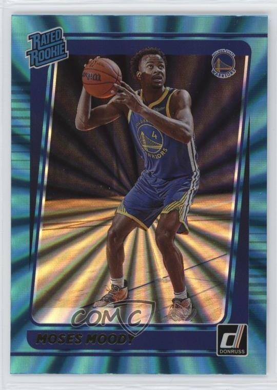 2021-22 Panini Donruss Rated Holo Teal Laser Moses Moody #234 Rookie RC 5iu