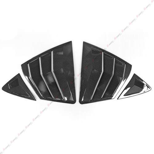 For Toyota Camry 2025+ 9th Gen Carbon Fiber Style Rear Window Vent Louver Covers - Picture 5 of 5