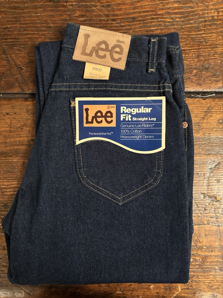Vintage Lee Jeans Mens 29 x33 Dark Wash Regular Fit Straight