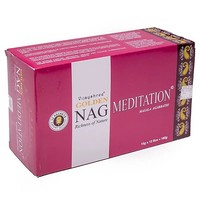 RäUcher Set RäUcherstäBchen Golden Nag Meditation -- 15 G + RäUcherstäBchen Spir