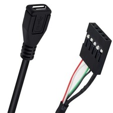 USB 2.0 Micro 5 pin Female to Dupont 5 pin Female Motherboard Header Cable Cord