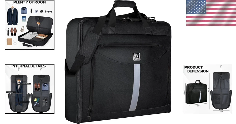 Bolsa de ropa colgante de viaje impermeable para hombre y mujer - Porta traje con correa Foto 2 de 4