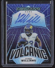 2023 Obsidian Kyren Williams Volcanic Signatures Electric Etch Deep Sea Mojo #/5