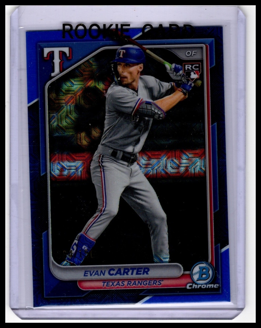 2024 Bowman Chrome #65 Evan Carter Blue Refractors #/150