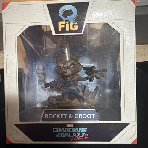 Q FiG Rocket & Groot Guardians of the Galaxy Marvel Movie Boxed