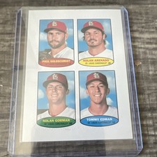 Topps 2023 Heritage 1974 Stamps #74BS-45-48 Cardinals Goldschmidt Arenado Gorma…