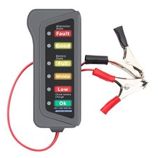 12V Car Battery Alternator Tester with 6 LED Indicator, Automotive Battery An...
