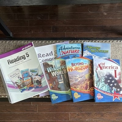 Abeka Reading 5 Grade 5 Homeschool 7 Book Set NEW UNUSED Readers Answer Key