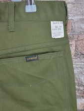 VTG 80's Sears Roebuck Flexslax Stretch Perma Prest Green Dress Pants 38x30