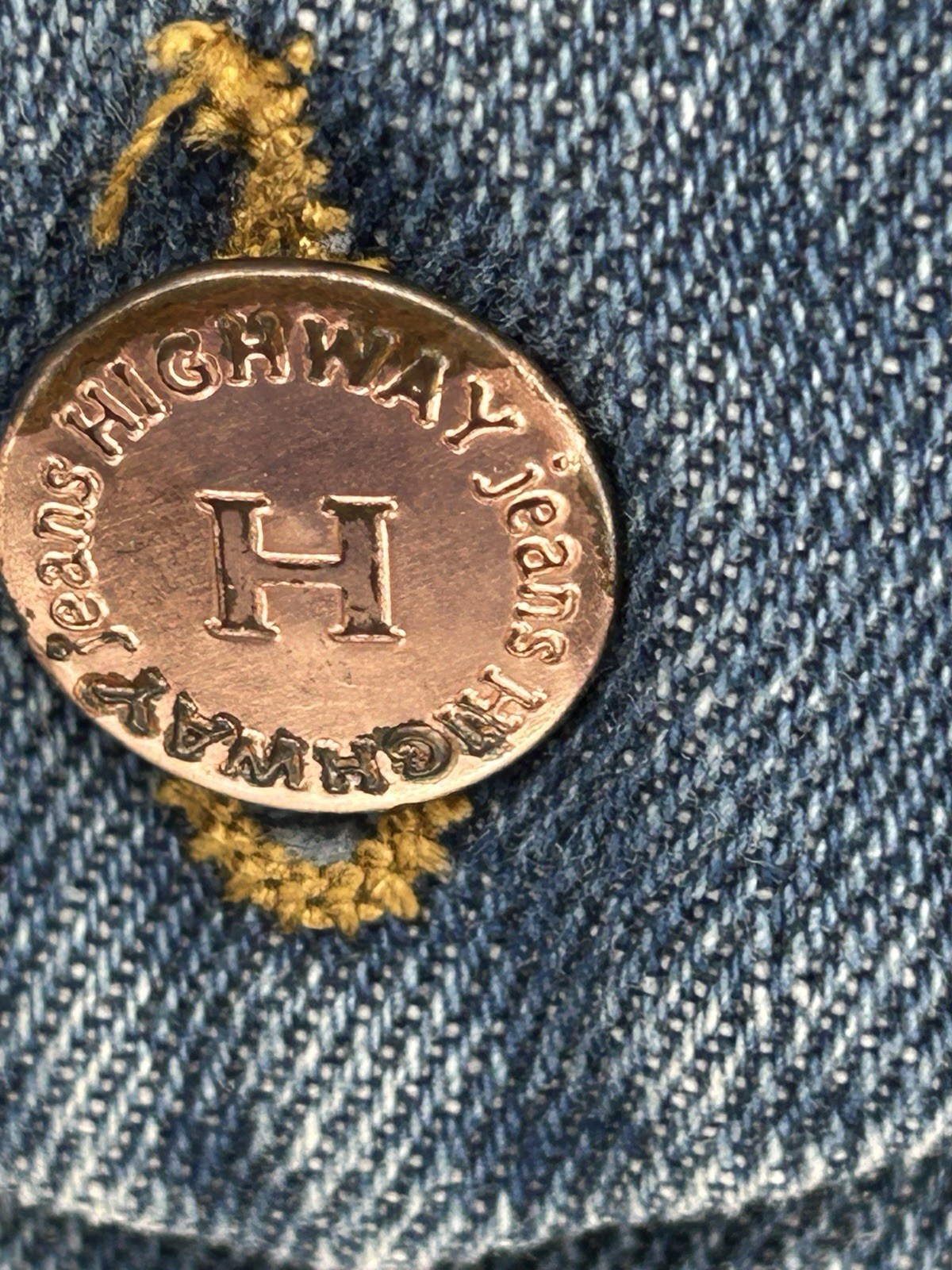 Highway Patchwork Cropped Jean Jacket Juniors XL … - image 7