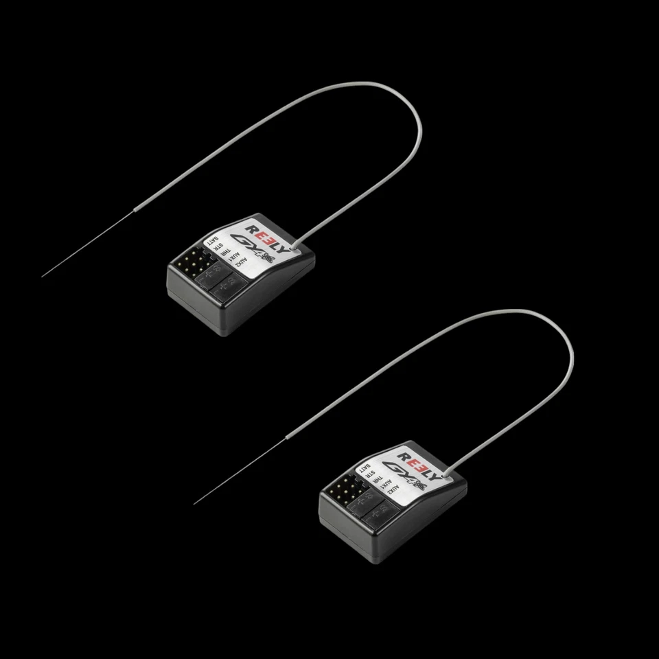 Reely RY4 4-Kanal Gyro-Empfänger 2,4 GHz Stecksystem JR-Stecker 2 STÜCK