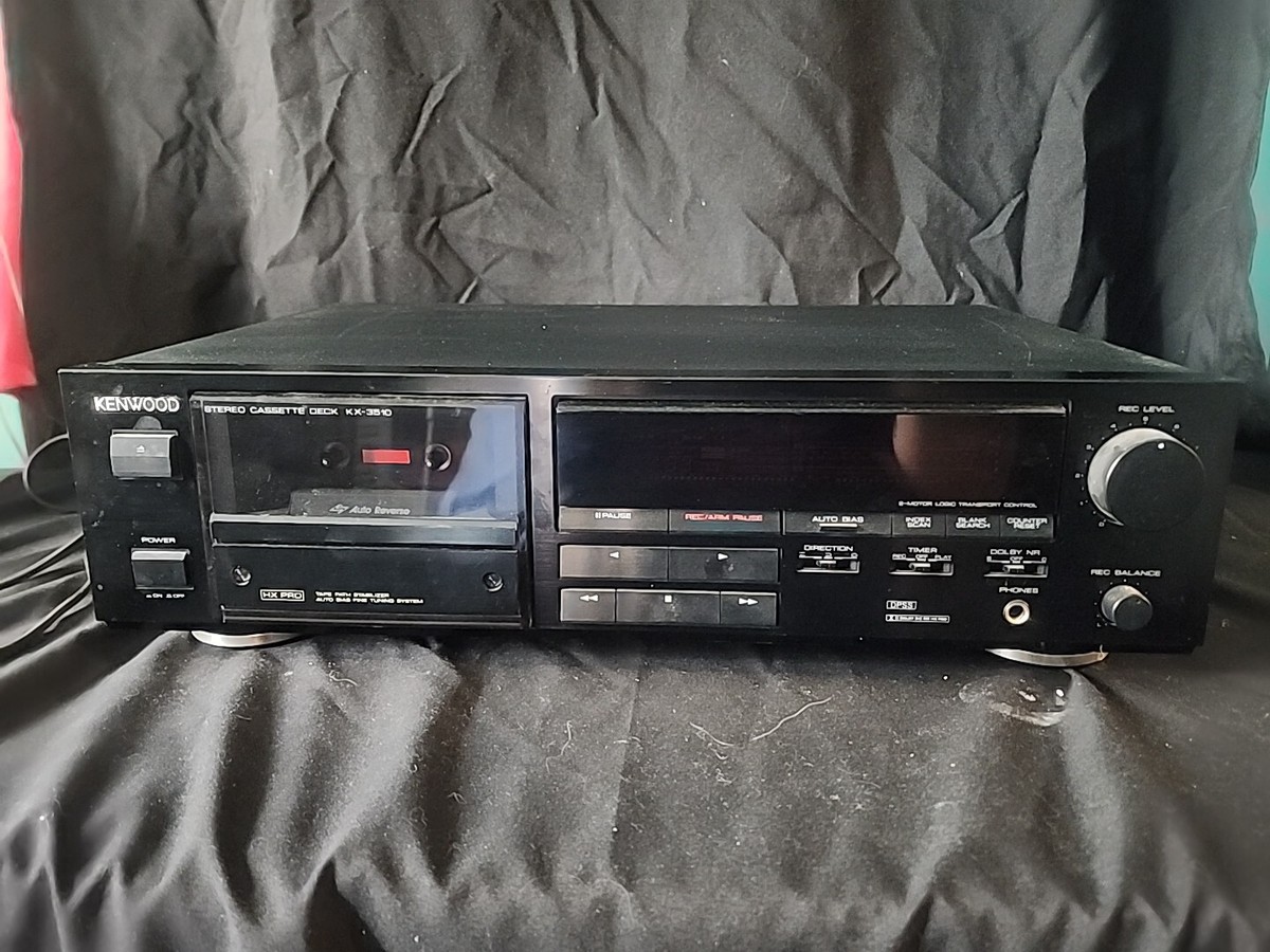 Kenwood KX-3510 Auto Reverse Cassette Deck Works 100% Tested