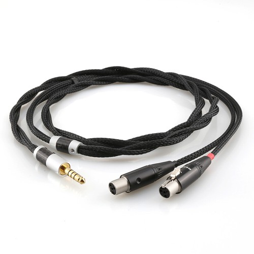 3.5mm Balanced to 4pin Mini XLR Silver Plated Headphone Upgrade Cable for Audeze - Picture 2 of 5
