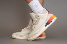 Size 11.5 - Jordan 3 Retro x J. Balvin Mid Medellin Sunset- NEW AUTHENTICATED