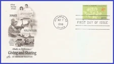 USA4 #3243 U/A ARTCRAFT FDC   Giving and Sharing