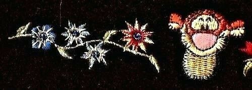 Vintage Disneys "Tigger" bestickte schwarze Mütze von Winnie Puuh - Bild 3 von 5