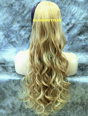 PONYTAIL HAIR PIECE EXTENSIONS EXTRA LONG LAYERED CURLY  display picture 1