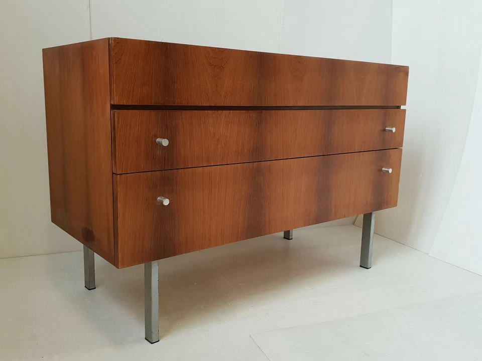 MAGNIFIQUE COMMODE 1960 VINTAGE ATTRIBUEE A ANDRE MONPOIX MEUBLES TV 60S 60'S - Photo 3/4