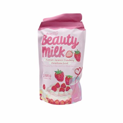 beauty milk premium japanese strawberry glutathione drink Dear Face Collagen Ichigo Drink, 10 Sachets Always consult your doctor SIZE::120 ml / 4 oz Scar minimization ghk-cu number of genes