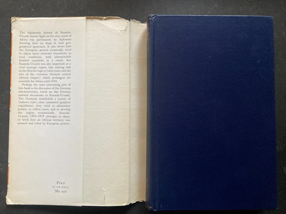 SIGNED !! Ruanda-Urundi 1884-1919 by Wm. Roger Louis 1963 1st Ed. HC DJ VG! RARE - Image 3 of 4