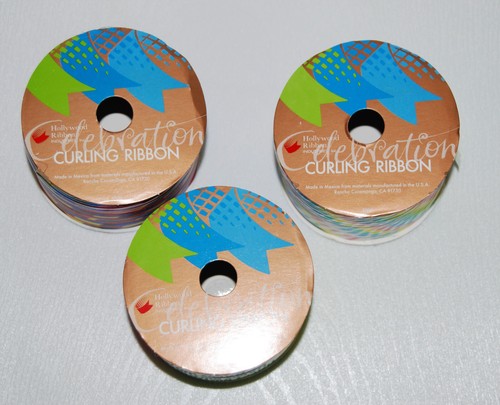 Lot of 3 Celebration Birthday Rainbow Multicolor Curling Ribbon 300ft total - Picture 6 of 6