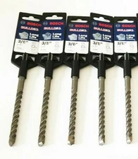 5 BOSCH 6" SDS PLUS CARBIDE TIPPED MASONRY HAMMER DRILL BITS 3/8" HC2061 S4L