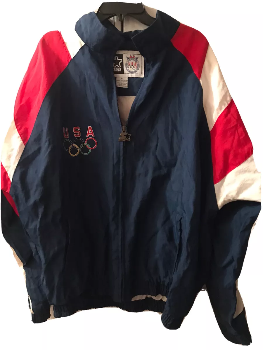 Vintage 1996 USA Olympic Team Starter Eagle Windbreaker Jacket XL