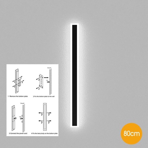 LED Wall Light Sconce Waterproof Outdoor Lamp Exterior Lights Long Strip Modern~ - Picture 22 of 31