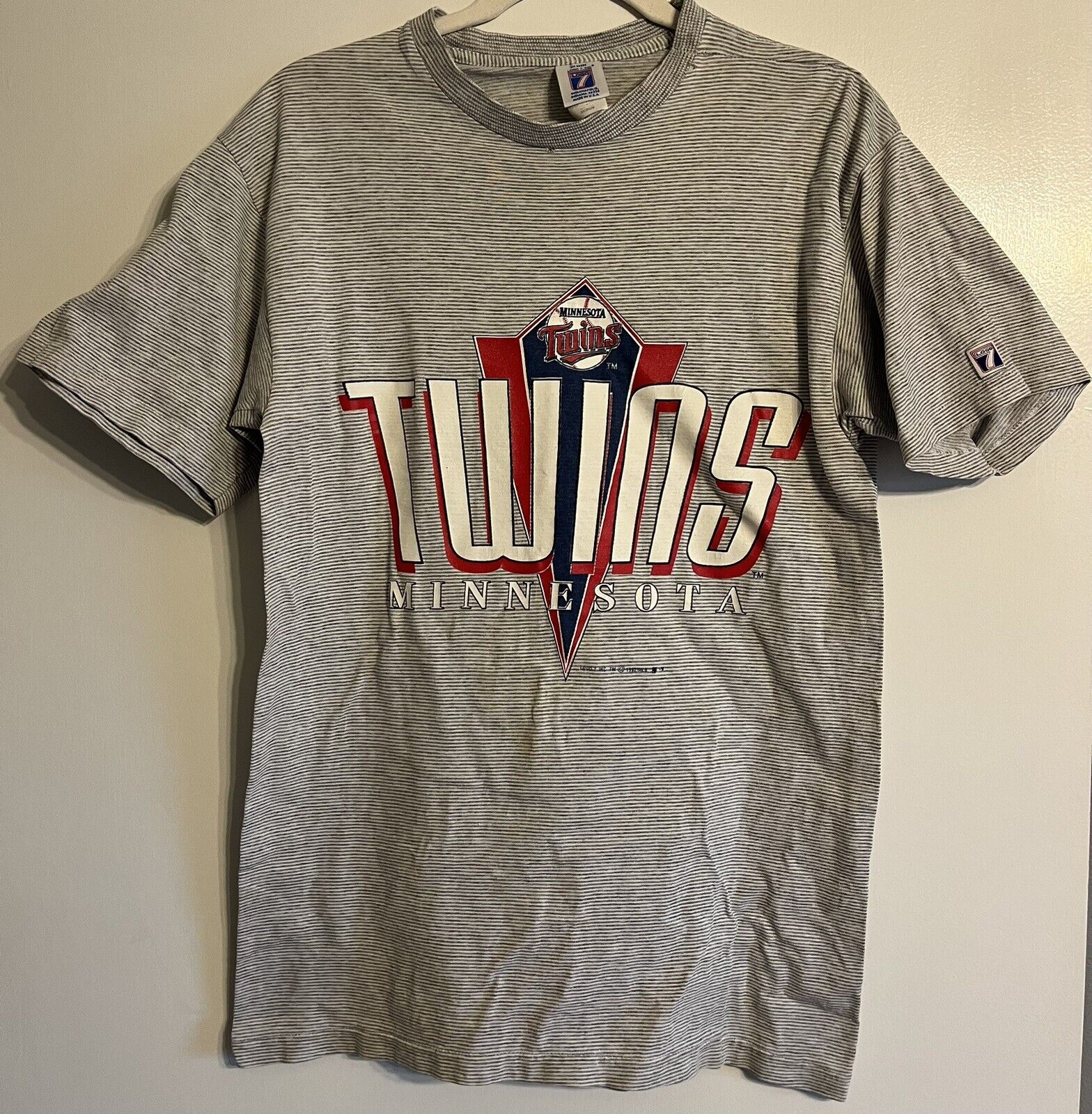 Vintage 1992 Minnesota Twins Baseball Shirt Logo 7 Single Stitch