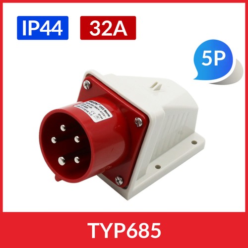 TYP-16A/32A 3/4/5 Pin Aviation Industrial Plug/Socket IP44 Industrial Site Work - Picture 72 of 76