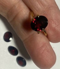 GENUINE FOUR 4 10 PCS OVAL FACETED 10X8 MM GARNETS