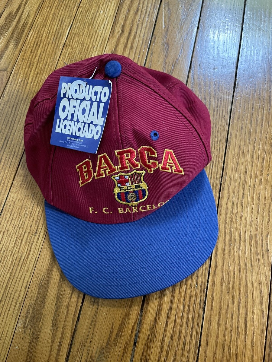 FC Barcelona Vintage Snapback Hat Cap Adjustable Licensed Product