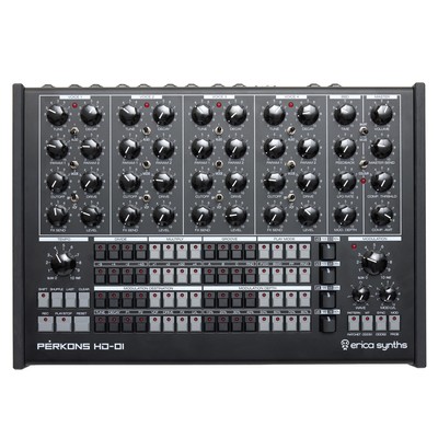 Erica Synths PĒRKONS HD-01 Drum Machine Synthesizer - Black
