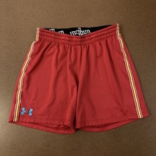 Under Armour Size Youth Large Grapefruit Red Athletic Shorts Loose Heat Gear