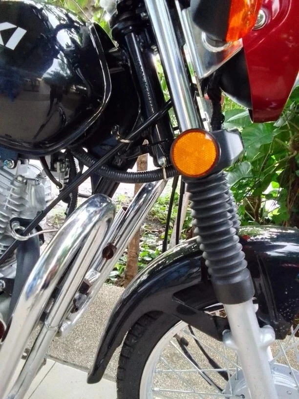 Reflectores de faros delanteros R5 naranja para Yamaha DT100 DT125 DT175 DT250 4 piezas Foto 4 de 4