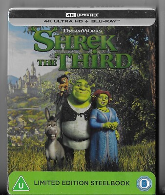 Shrek The Third (Limited Edition Steelbook) 4K Ultra HD + Blu-Ray United Kingdom