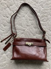 Wilson Roma Leather Brown Purse/shoulder Bag, Designer