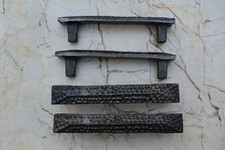 Vintage Cast Iron Rustic Barn Door Handle Cabinet Dresser Gate Handle Pull 4 Pcs