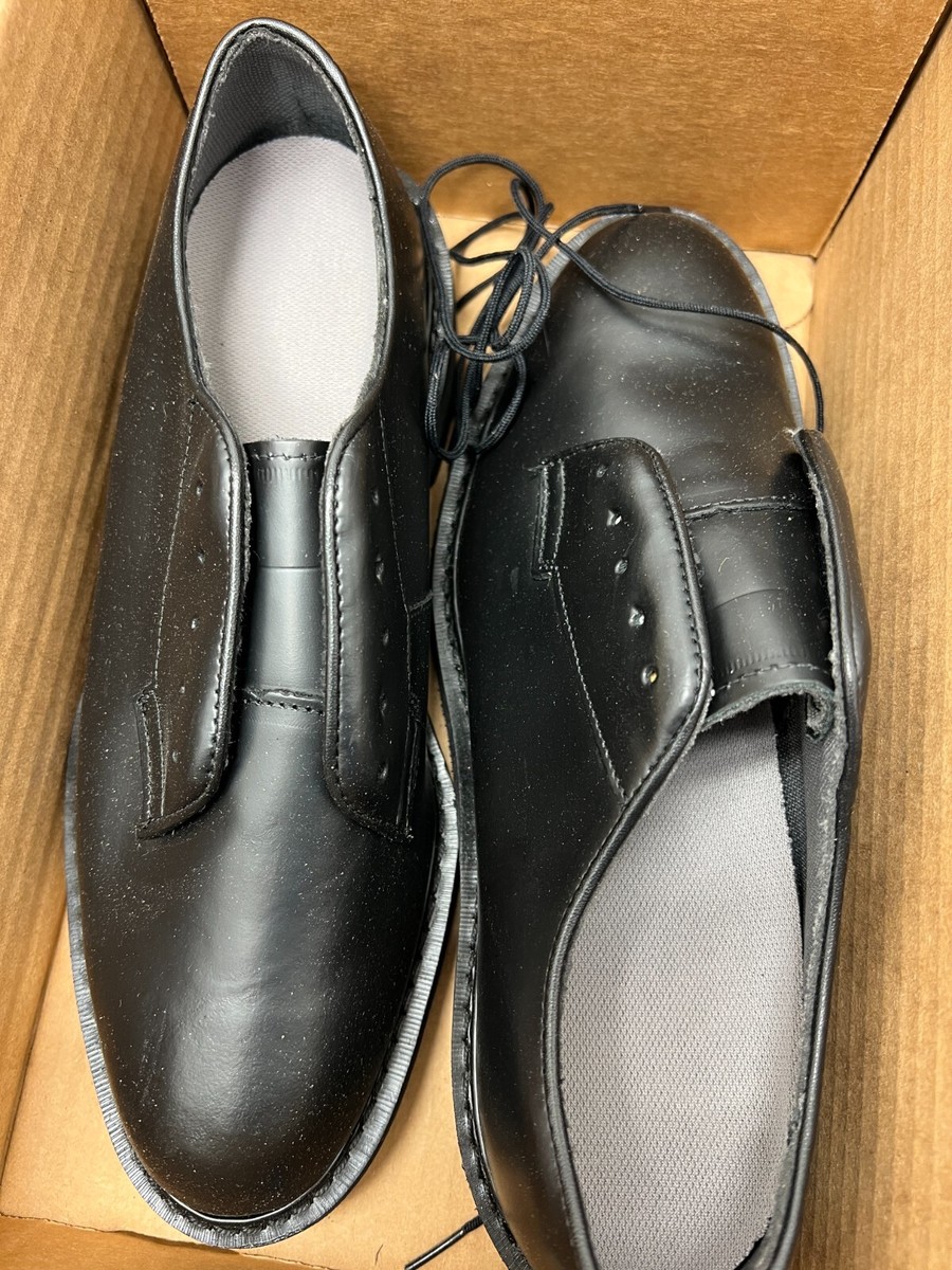 New USGI Wellco Mens Black Leather Dress Shoes, Oxford  Style DLA Troop Size 9D New USGI Wellco Mens Black Leather Dress Shoes, Oxford Style  main image 2