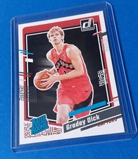 2023-24 Panini Donruss Rated Rookie Gradey Dick Card #247 RC Toronto Raptors. rookie card picture