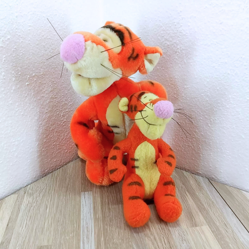 Disney Tigger Plush Winnie The Pooh Tigger Pair 9" & 6" Stuffed Animals GUND