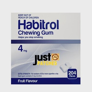 Habitrol Nicotine Gum 4mg FRUIT Flavor (612 total pieces 3 boxes) 12/2026