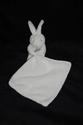 DOUDOU ET COMPAGNIE DC303 lapin blanc mouchoir double boite en fleur TTBE - Photo 1/3