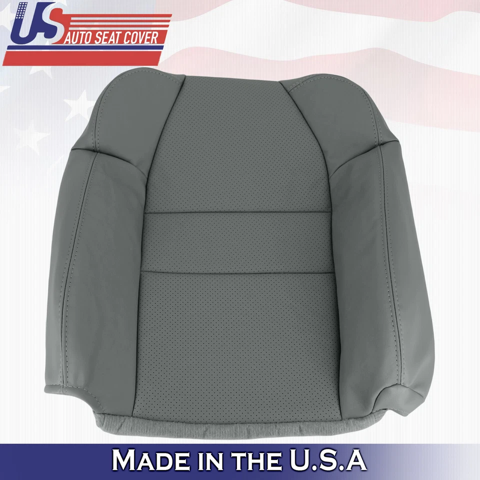 2001 2002 2003 para Acura MDX conductor y pasajero 2x cubiertas de asiento superiores de cuero gris  Foto 4 de 4