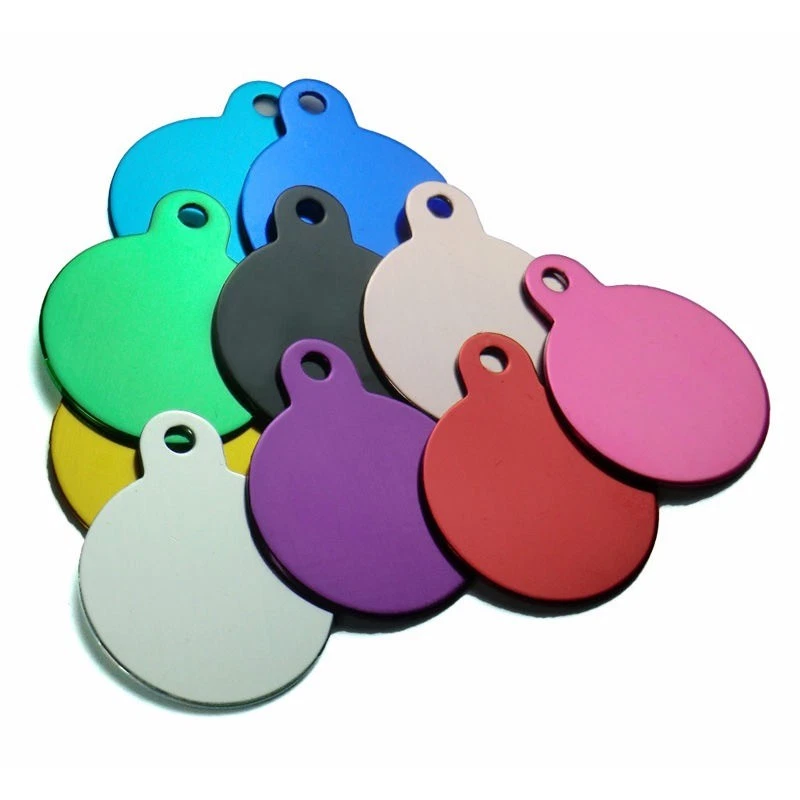 Médaille RONDE gravée pour animaux GRAND chien - 10 couleurs - Photo 1/1